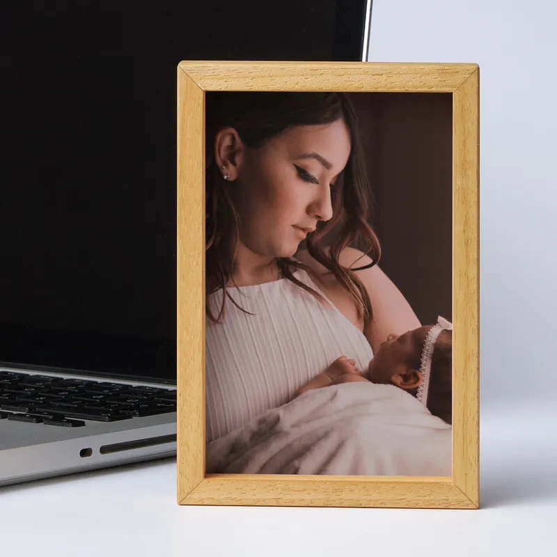 Personalised Wooden Photo Frame for Desk Display