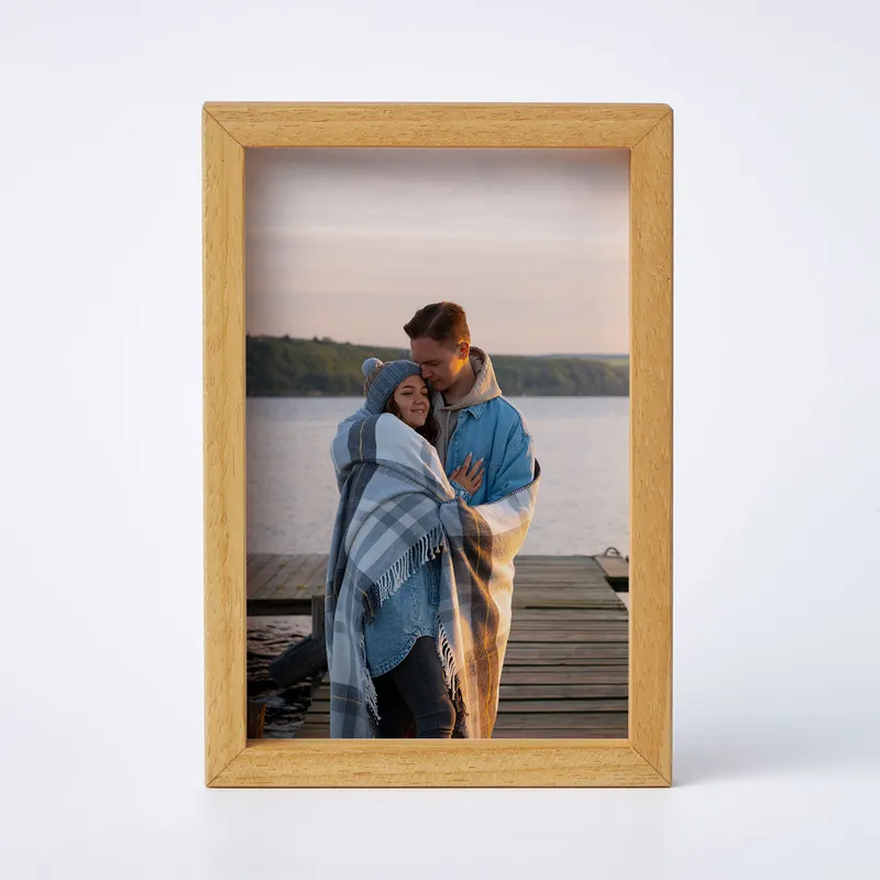 Personalised Wooden Photo Frame for Desk Display