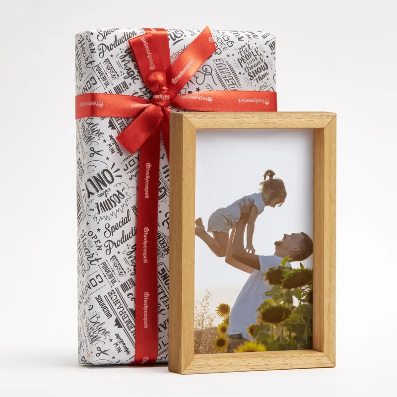 Personalised Wooden Photo Frame for Desk Display