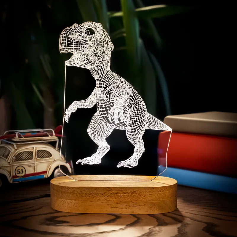 Dinosaur Design 3d Led Night Light