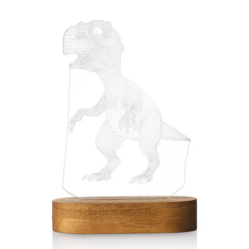 Dinosaur Design 3d Led Night Light
