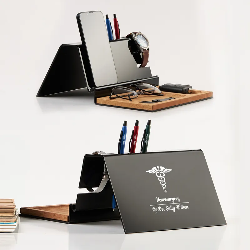 Personalised Doctor Desk Organiser with Pen Holder