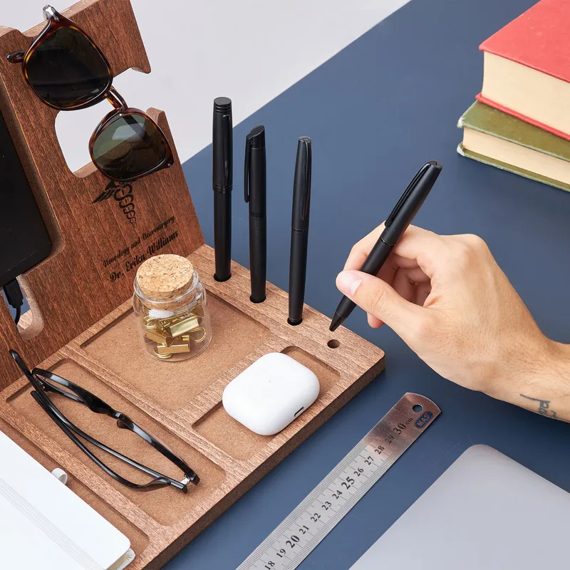 Personalised Doctor Desk Organiser with Name Engraving