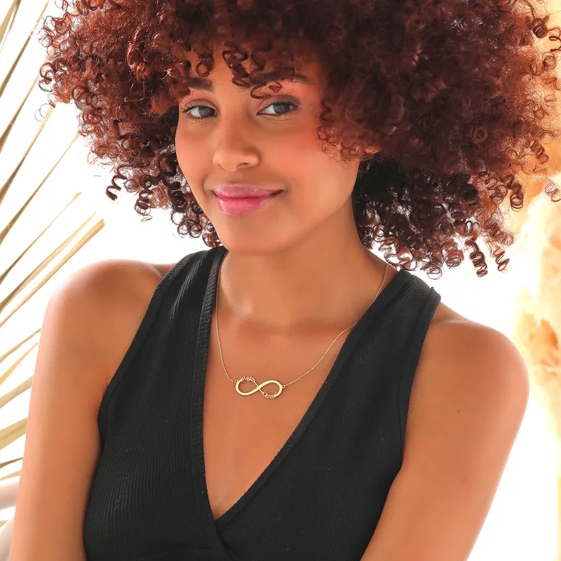 Double Sided Silver Personalized Name Necklace Gift for Her