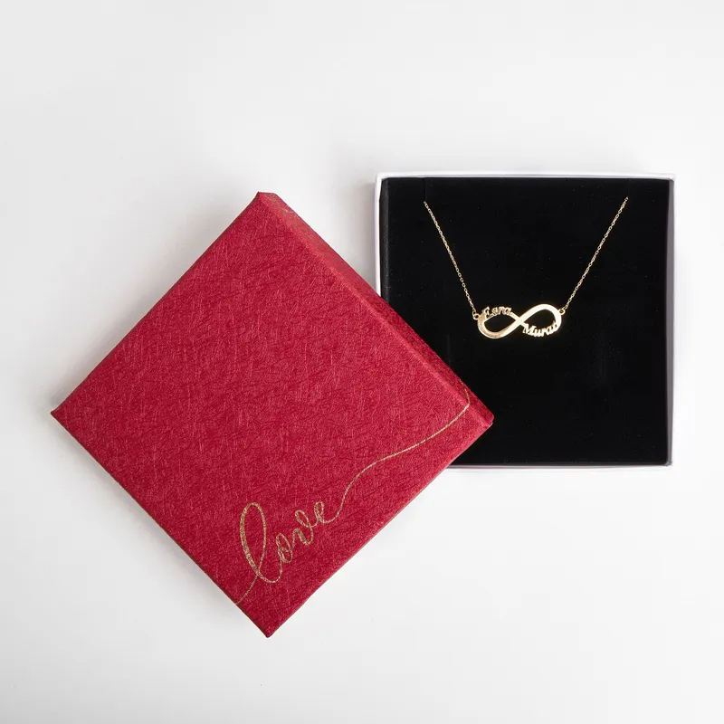 Double Sided Silver Personalized Name Necklace Gift for Her