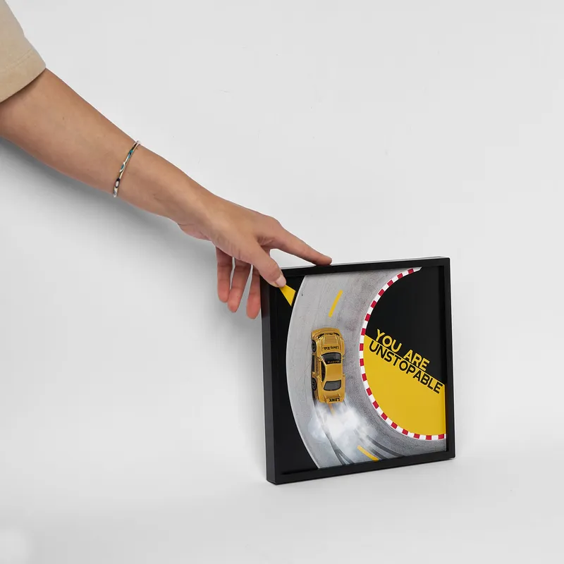 Drift-Themed Decorative Toy Car Frame