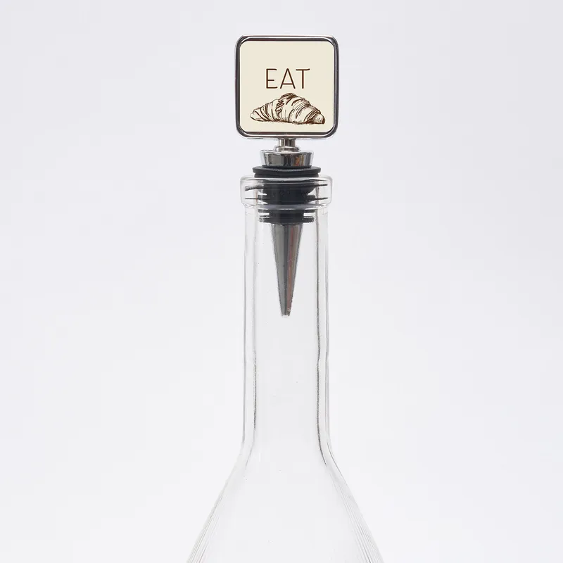 Eat, Drink, Love Wine Bottle Stopper Set
