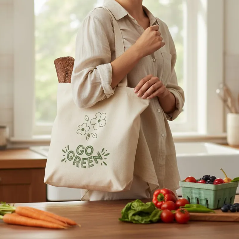 Eco-Friendly Go Green Tote Bag