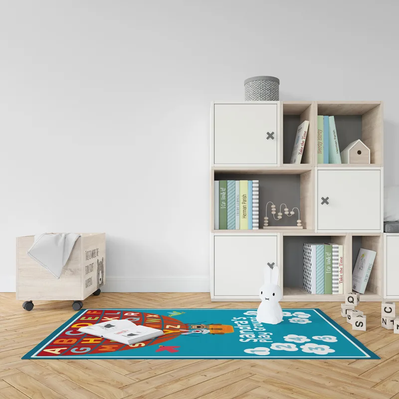 Educational Baby Play Mat for Learning Alphabet and Counting - Personalized Baby Play Blanket