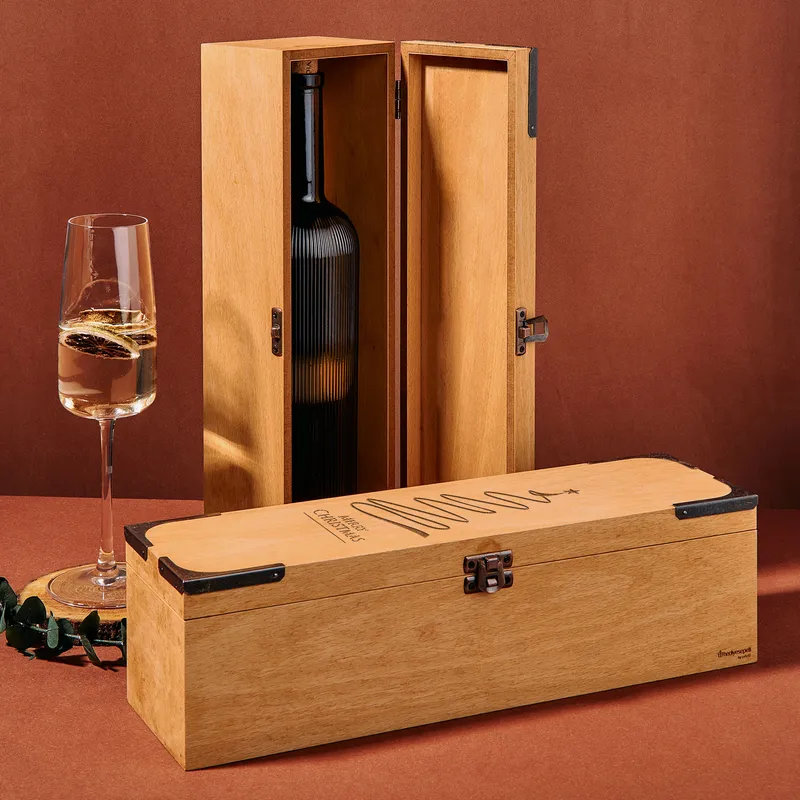 Elegant New Year's Wine Box for Stylish Home Decor