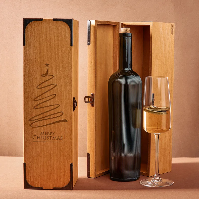 Elegant New Year's Wine Box for Stylish Home Decor