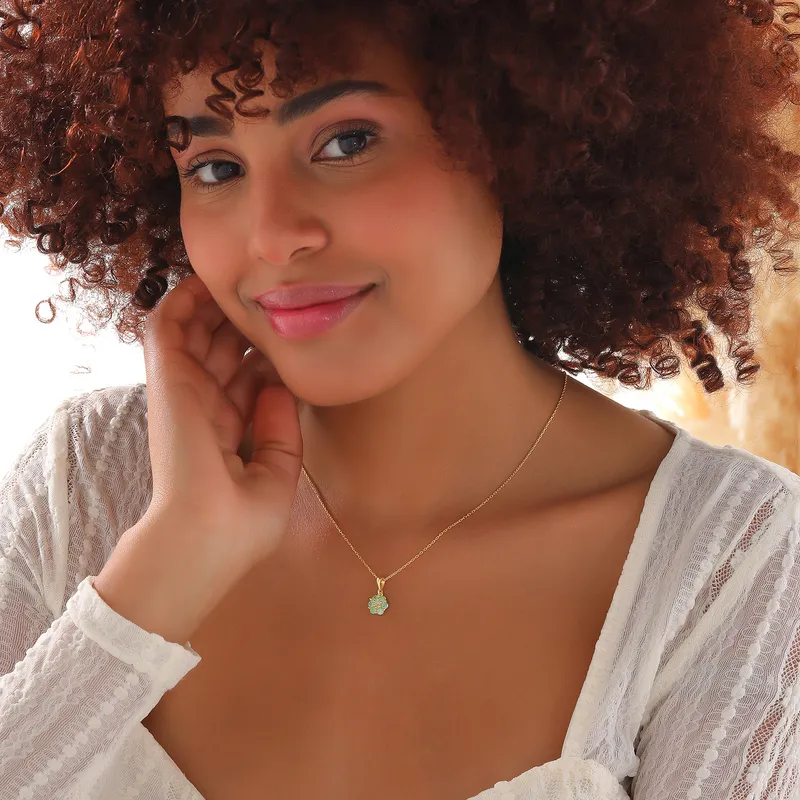 Elegant Floral Ice Stone Silver Necklace for Special Occasions