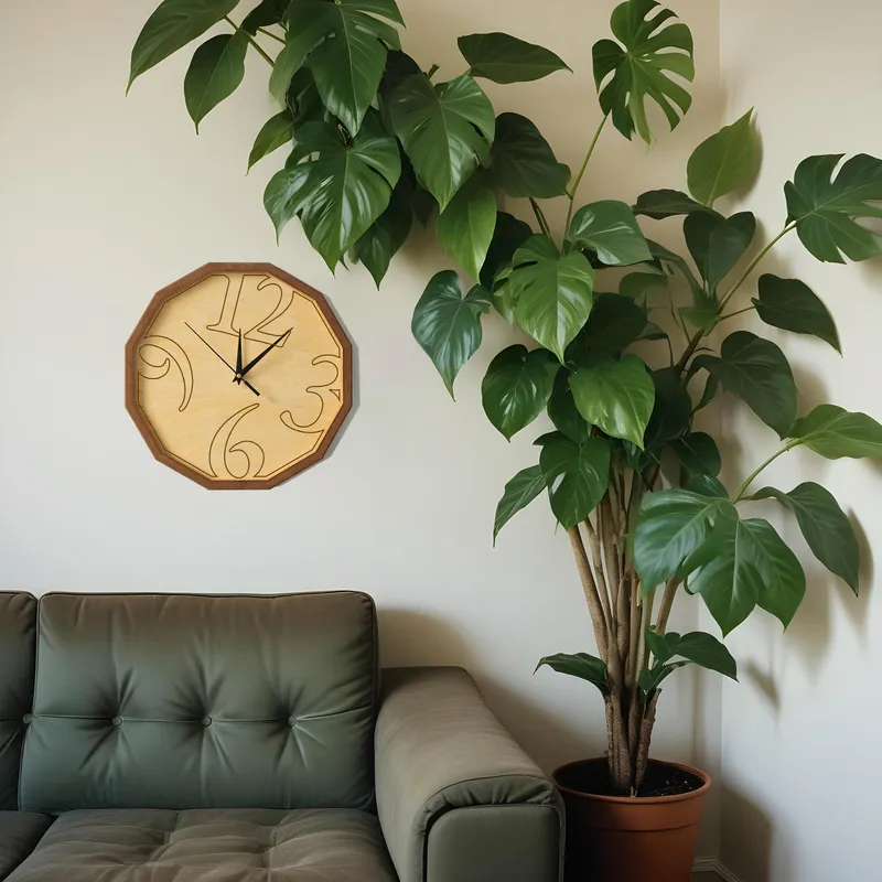 Elegant Wooden Wall Clock for Home and Office Decor