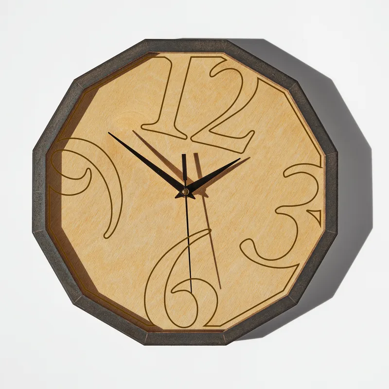 Elegant Wooden Wall Clock for Home and Office Decor