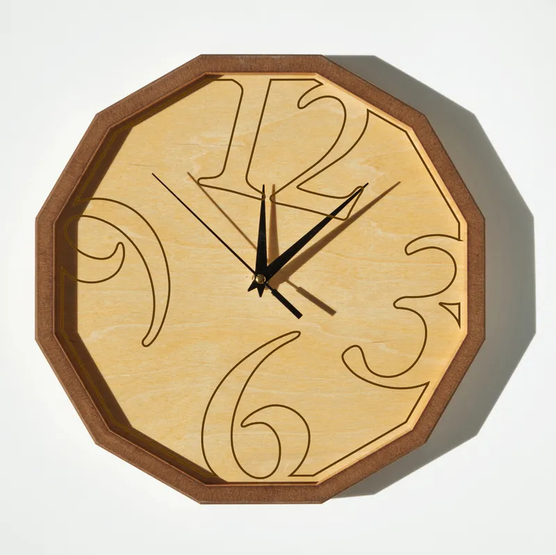 Elegant Wooden Wall Clock for Home and Office Decor