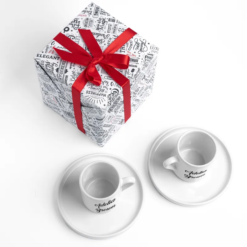 Espresso Lover's Personalized Name Cup Set