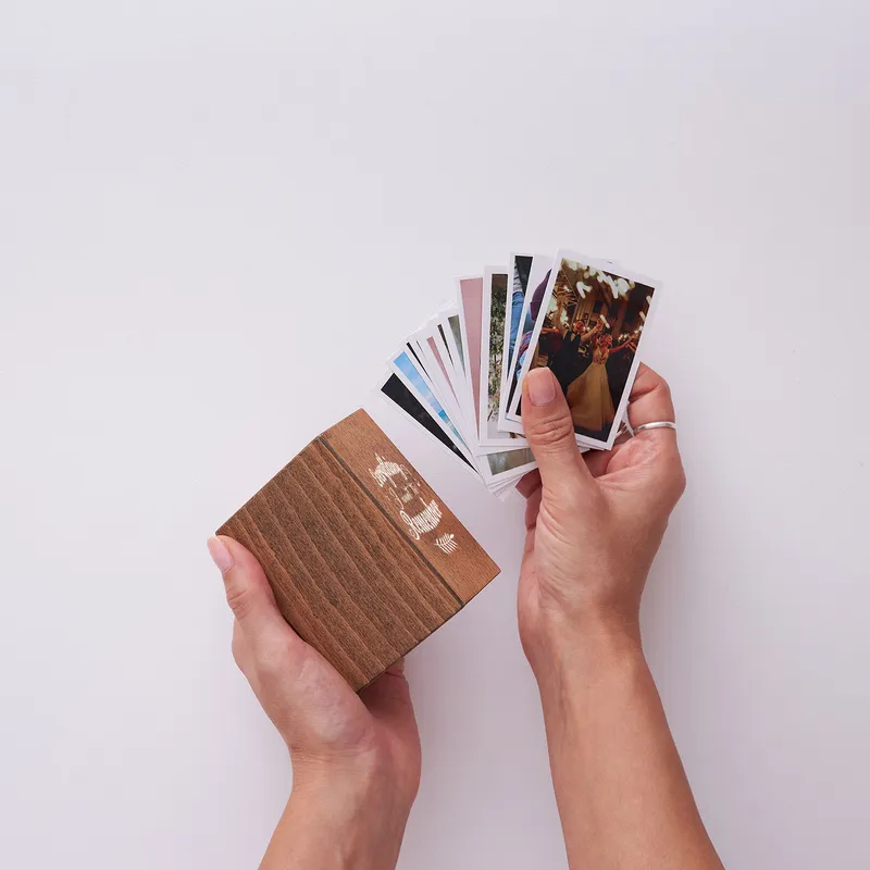 Everything I Want to Remember 70 Photos Printed Wooden Photo Box