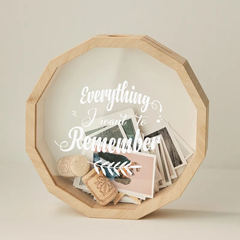 Everything I Want to Remember Wooden Keepsake Collection Box