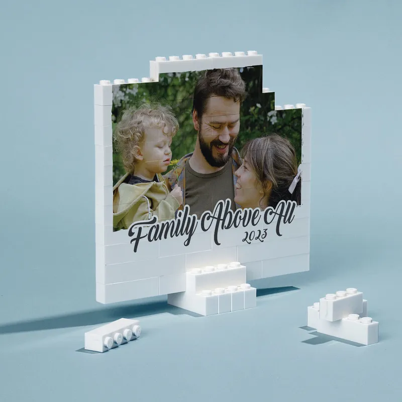 Personalised Family Photo Puzzle with Custom Date