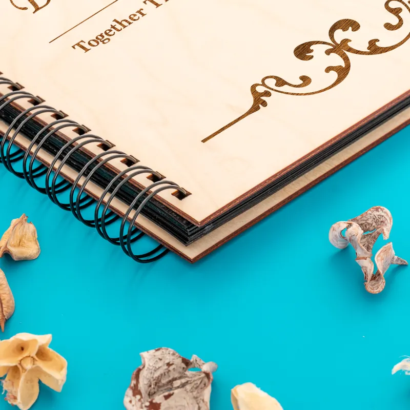 Family Album with Wooden Cover