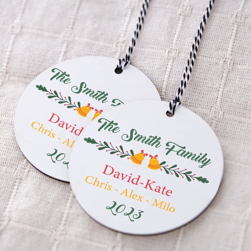 Family Gift Personalised MDF Tree Ornament