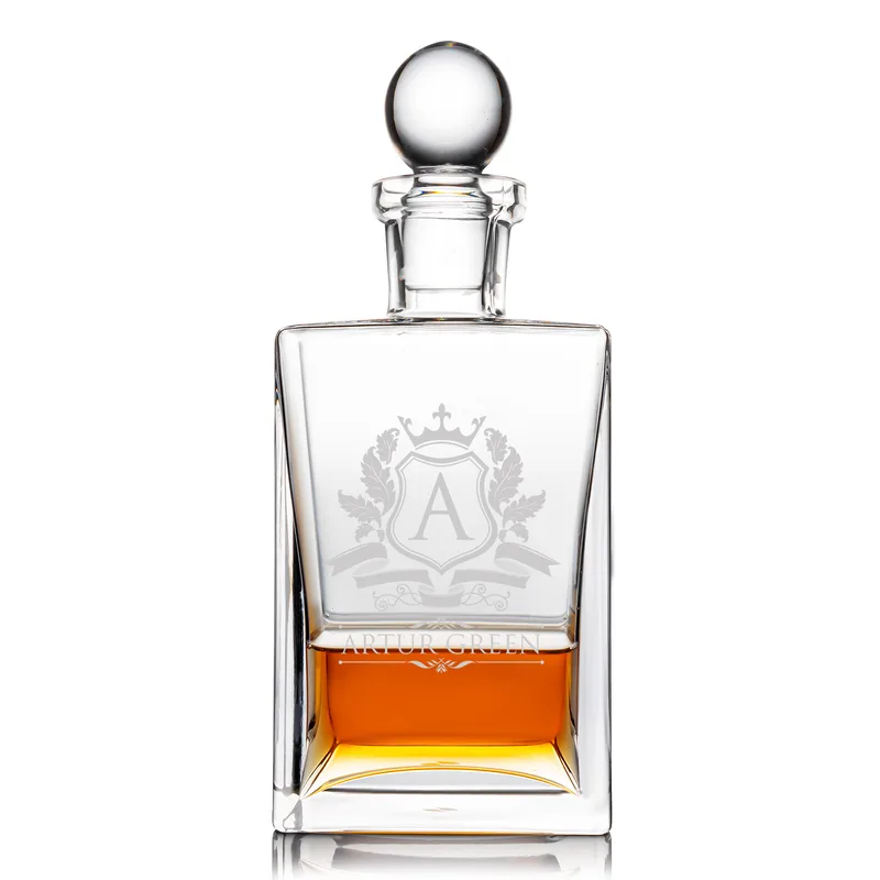 Family Gifts Special Personalized Orkney Whiskey Set with 4 pcs Whiske Glasses and Decanter