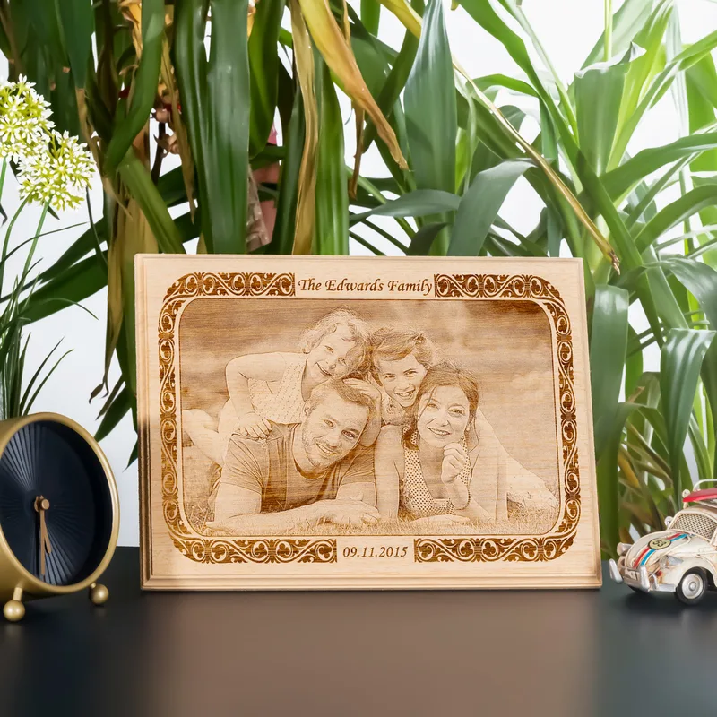Family Photo Small Wooden Picture Frame