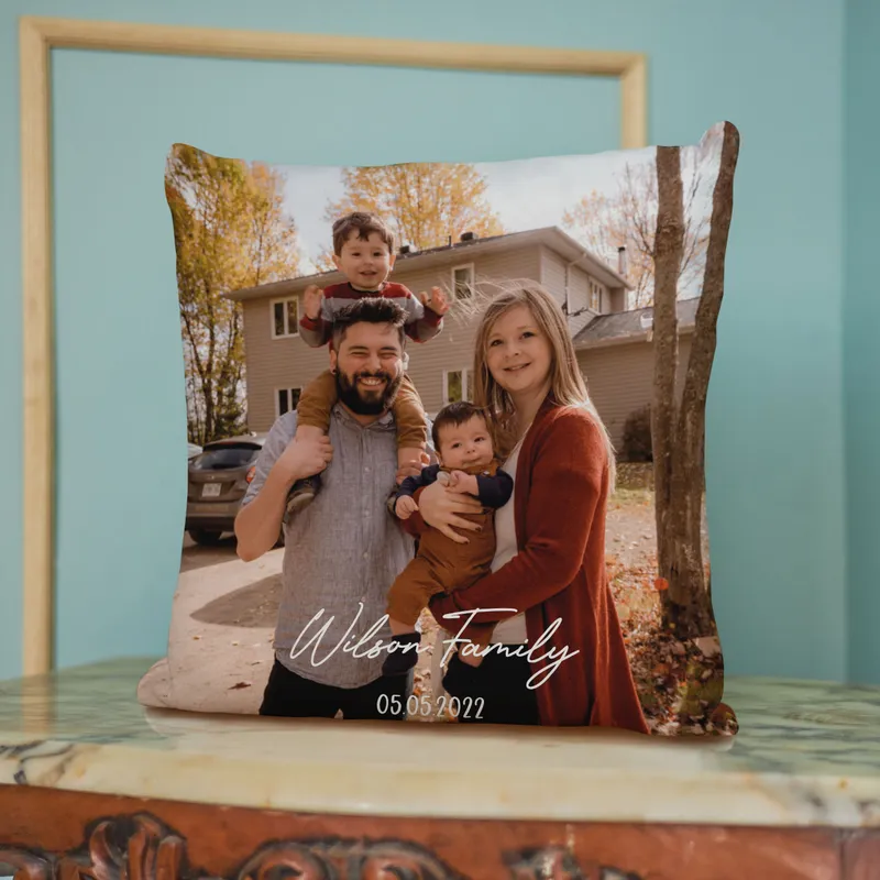 Family Special Photo Printed Pillow