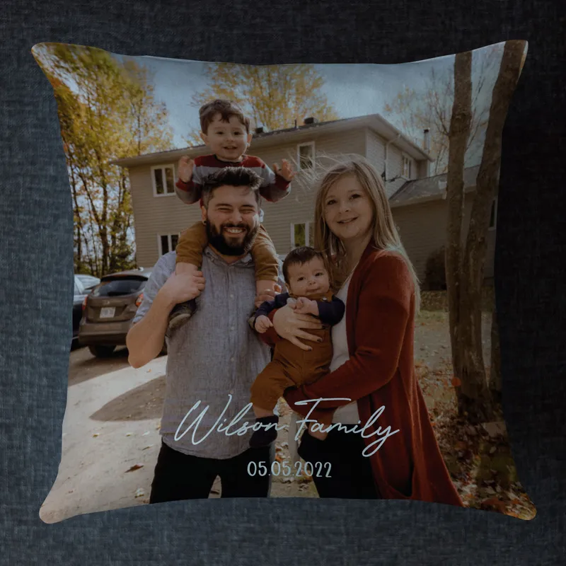 Family Special Photo Printed Pillow