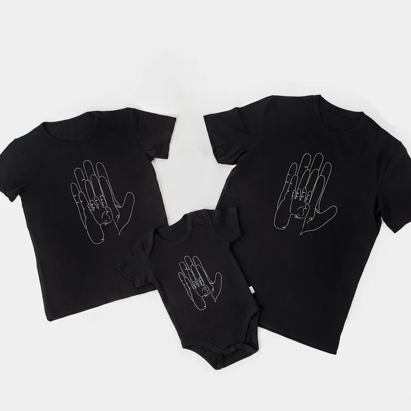 Custom Family Handprint T-Shirt Set for All Ages
