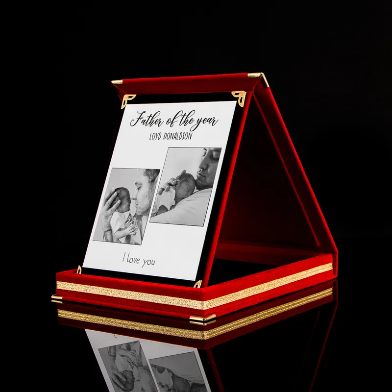 Personalised First Father's Day Award Plaque for Dad