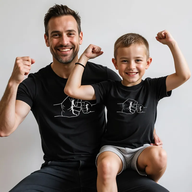 Father's Day Gift Father Son Matching T-Shirt Set