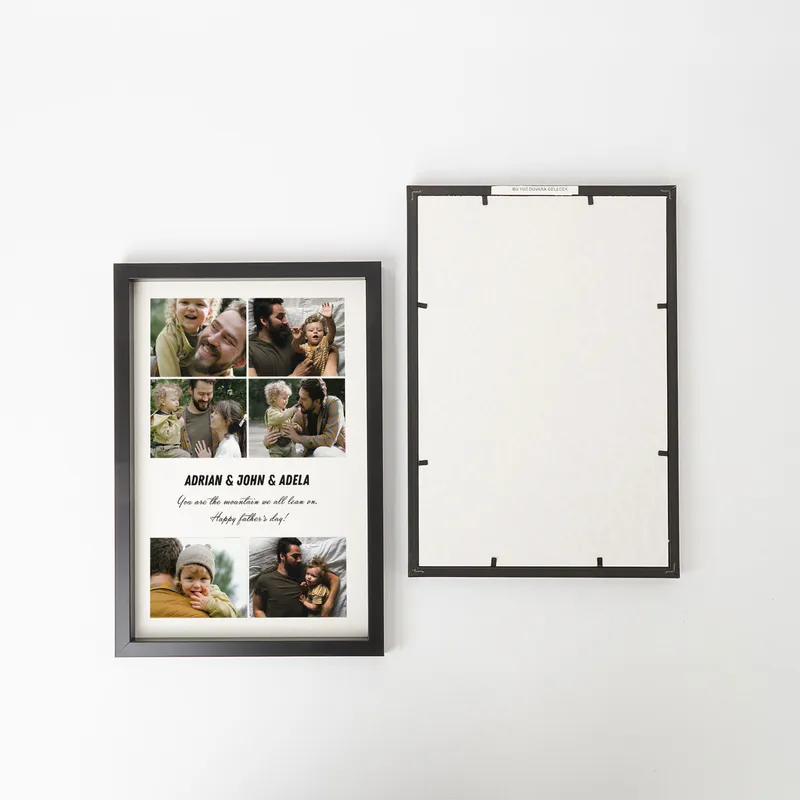 Father's Day Gift Photo and Message Printed Decorative Frame
