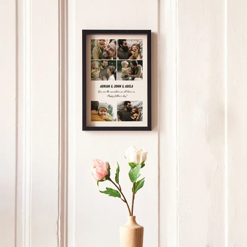 Father's Day Gift Photo and Message Printed Decorative Frame