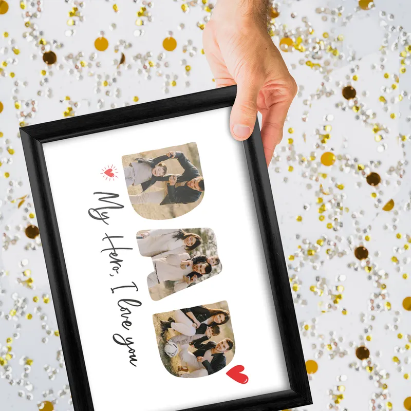 Father's Day Gift Photo Printed Decorative Frame