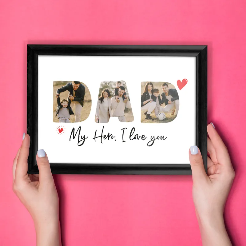 Father's Day Gift Photo Printed Decorative Frame