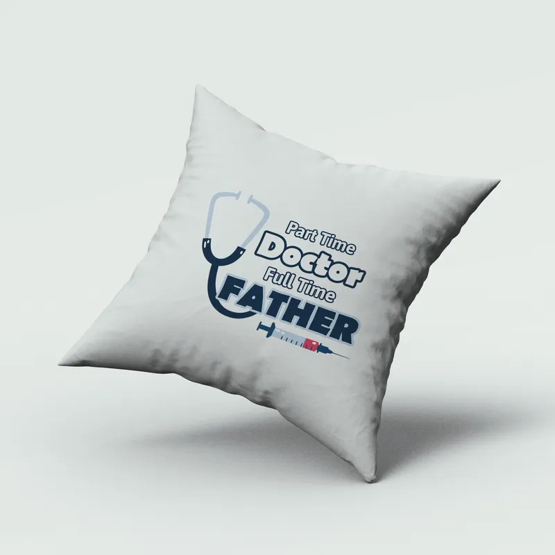 Father's Day Gift Pillow for Doctor Dads