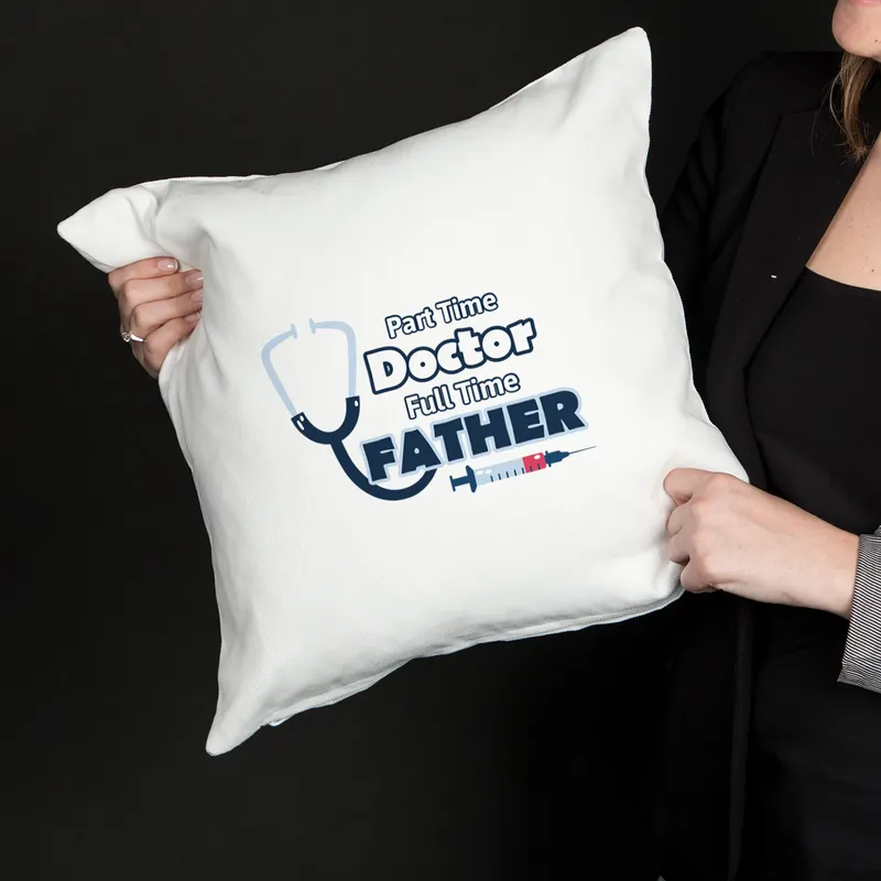 Father's Day Gift Pillow for Doctor Dads