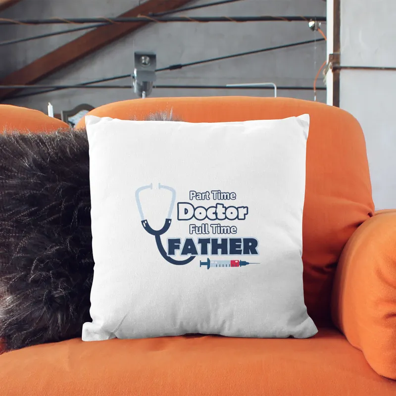 Father's Day Gift Pillow for Doctor Dads