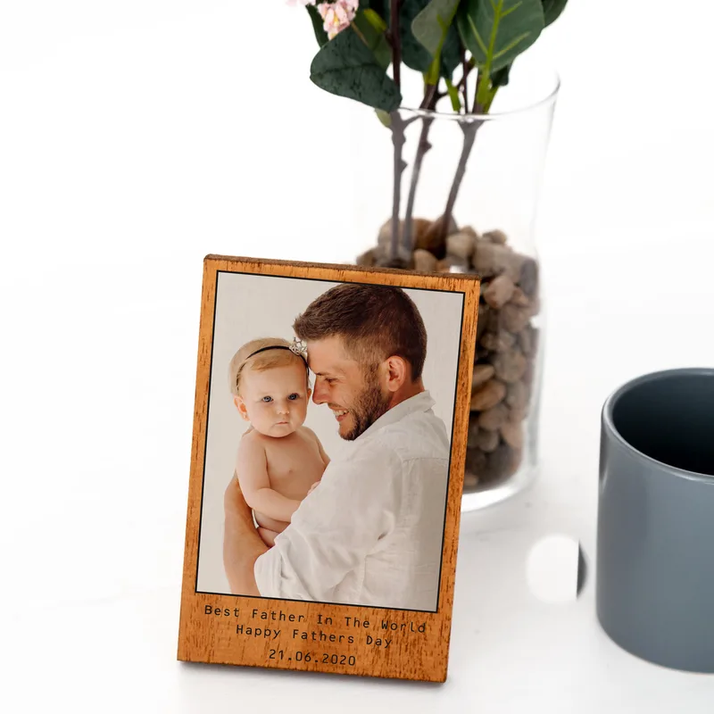 Father's Day Gifts Photo Printed Wooden Frame