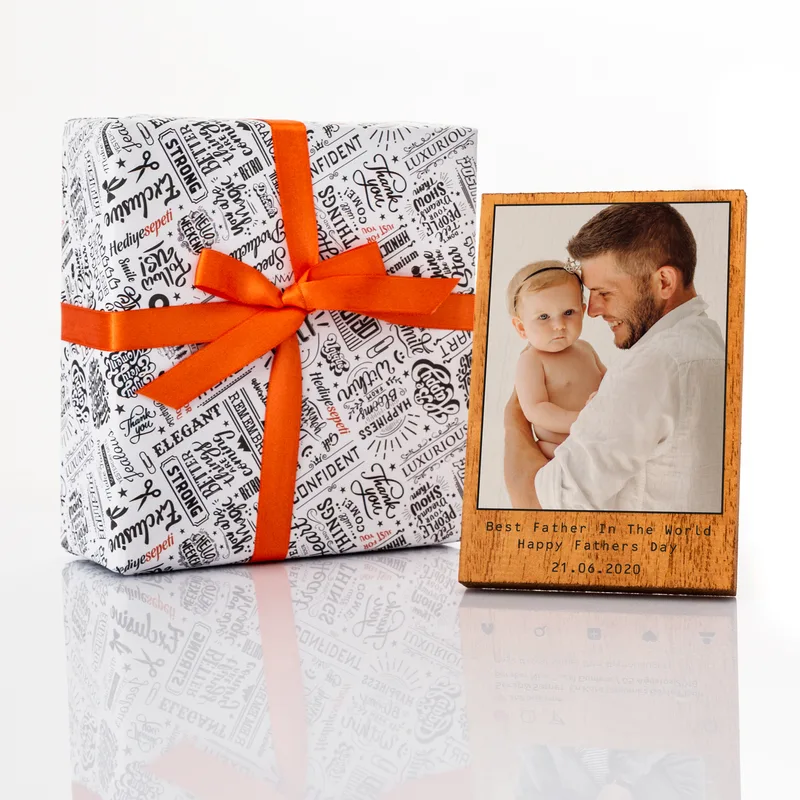 Father's Day Gifts Photo Printed Wooden Frame