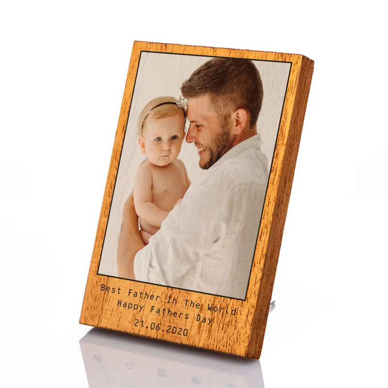 Father's Day Gifts Photo Printed Wooden Frame