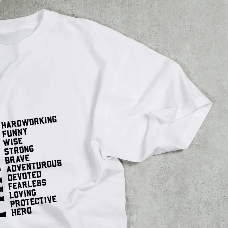 Father's Day Tribute T-Shirt with Loving Message