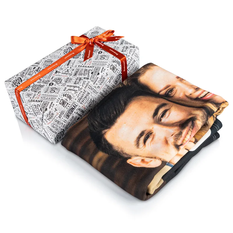 Personalised Filmstrip Photo Blanket for Couples