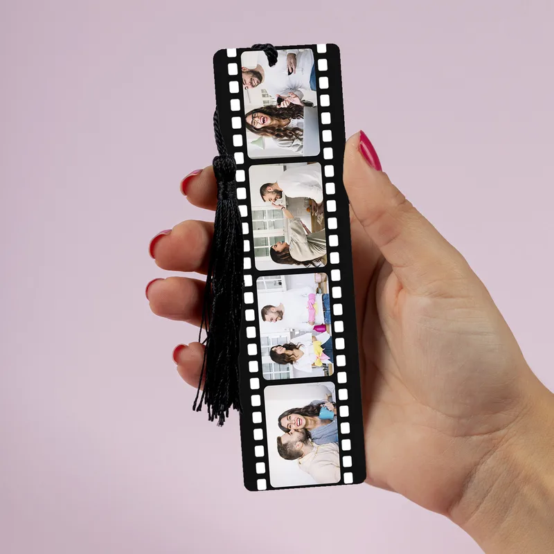 Personalised Film Strip Photo Bookmark for Book Lovers