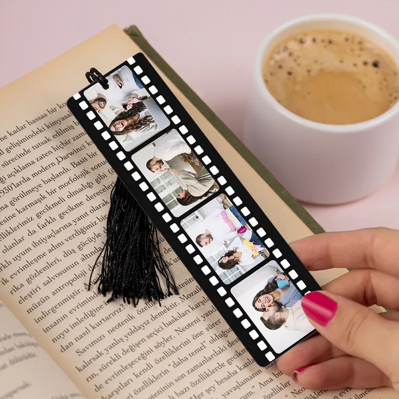 Personalised Film Strip Photo Bookmark for Book Lovers