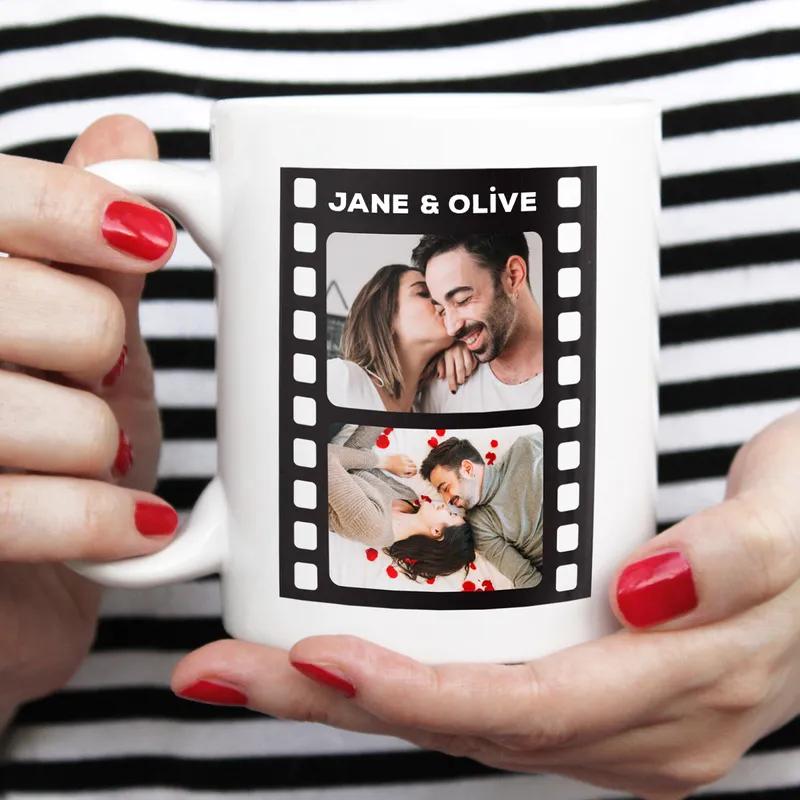 Film Strip Designed Photo Printed Personalised Mug
