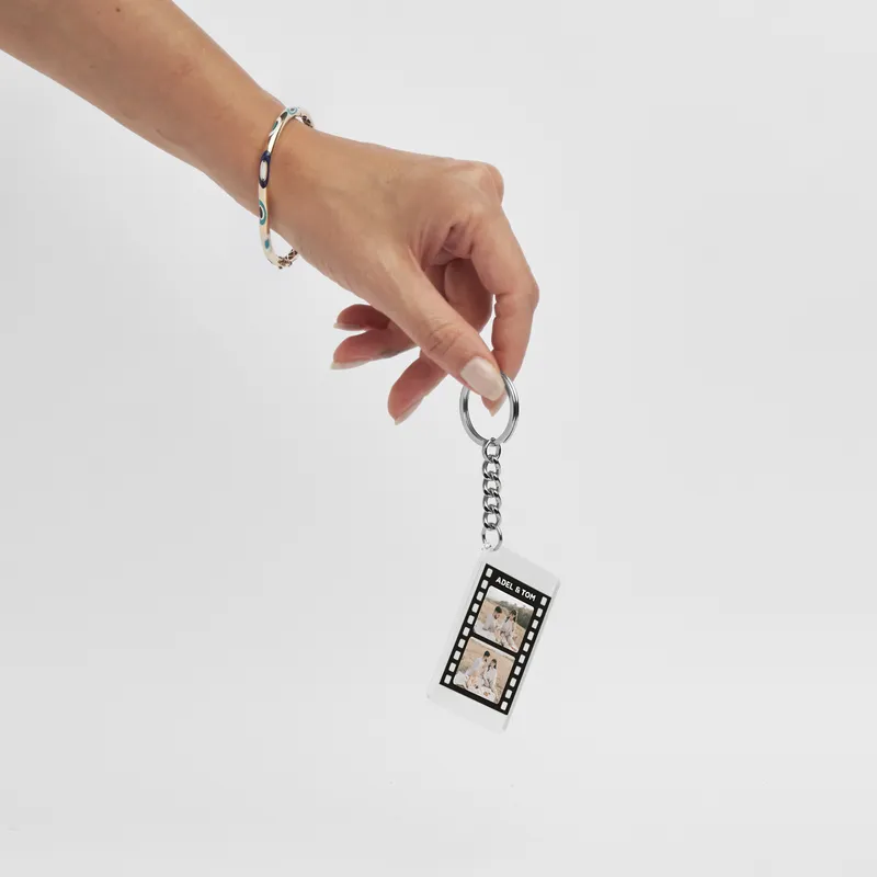 Filmstrip Design Photo Printed Key Chain