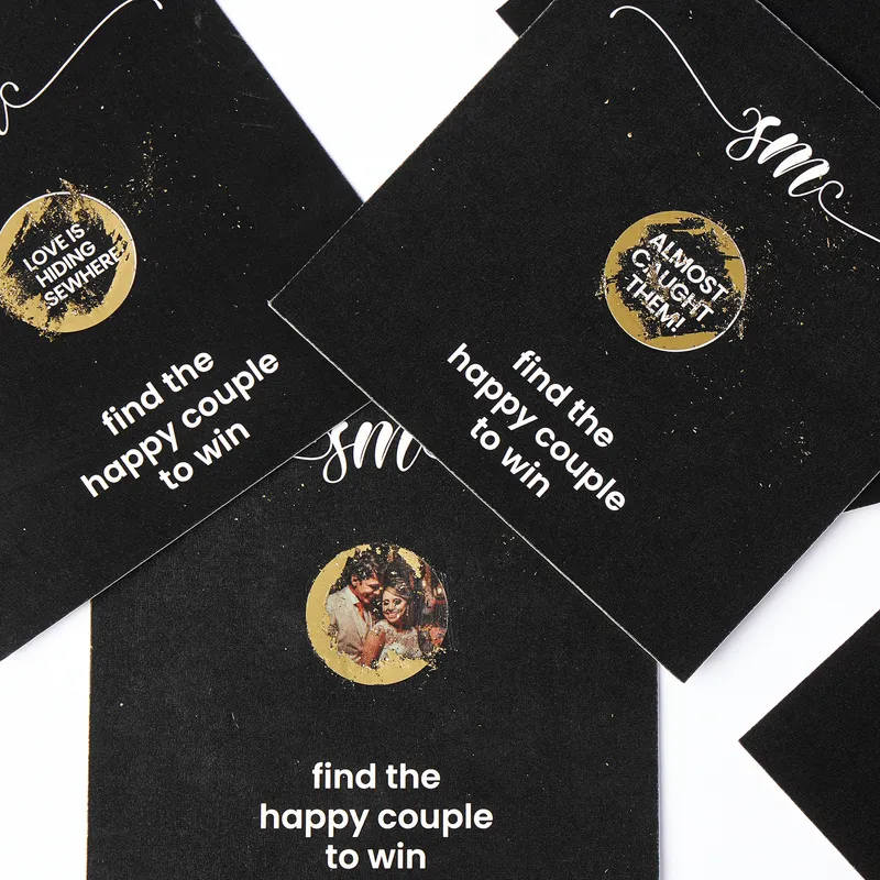 Find the Happy Couple Scratch-Off Cards Personalised