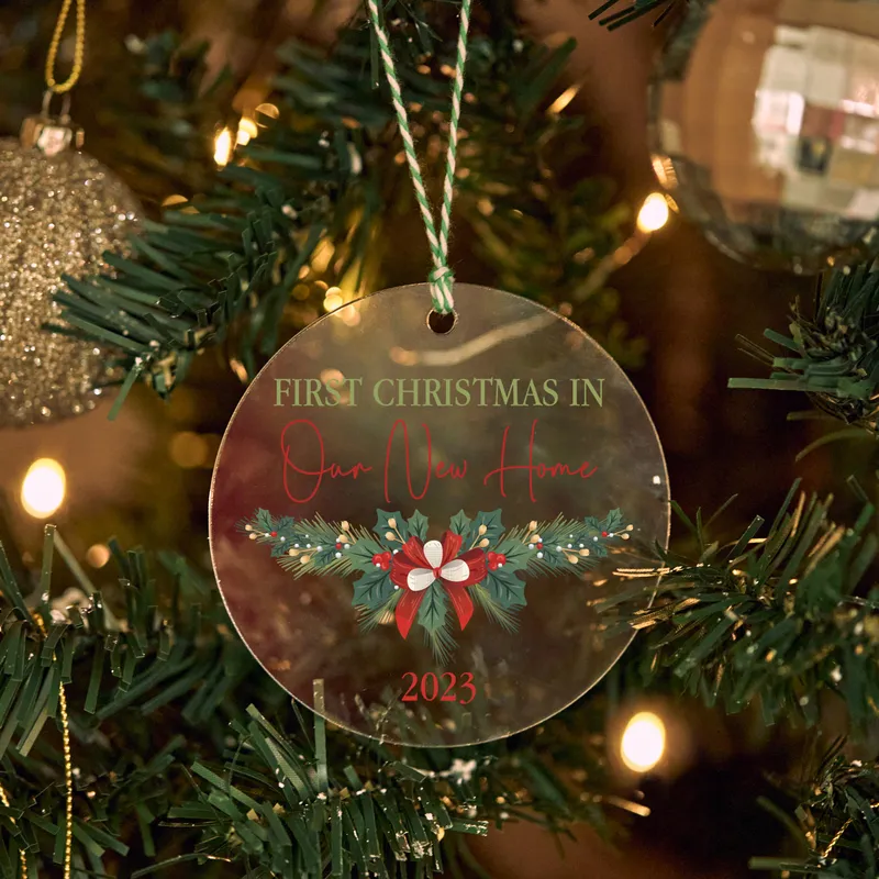 First Christmas In Our New Home! Personalized Christmas Ornament